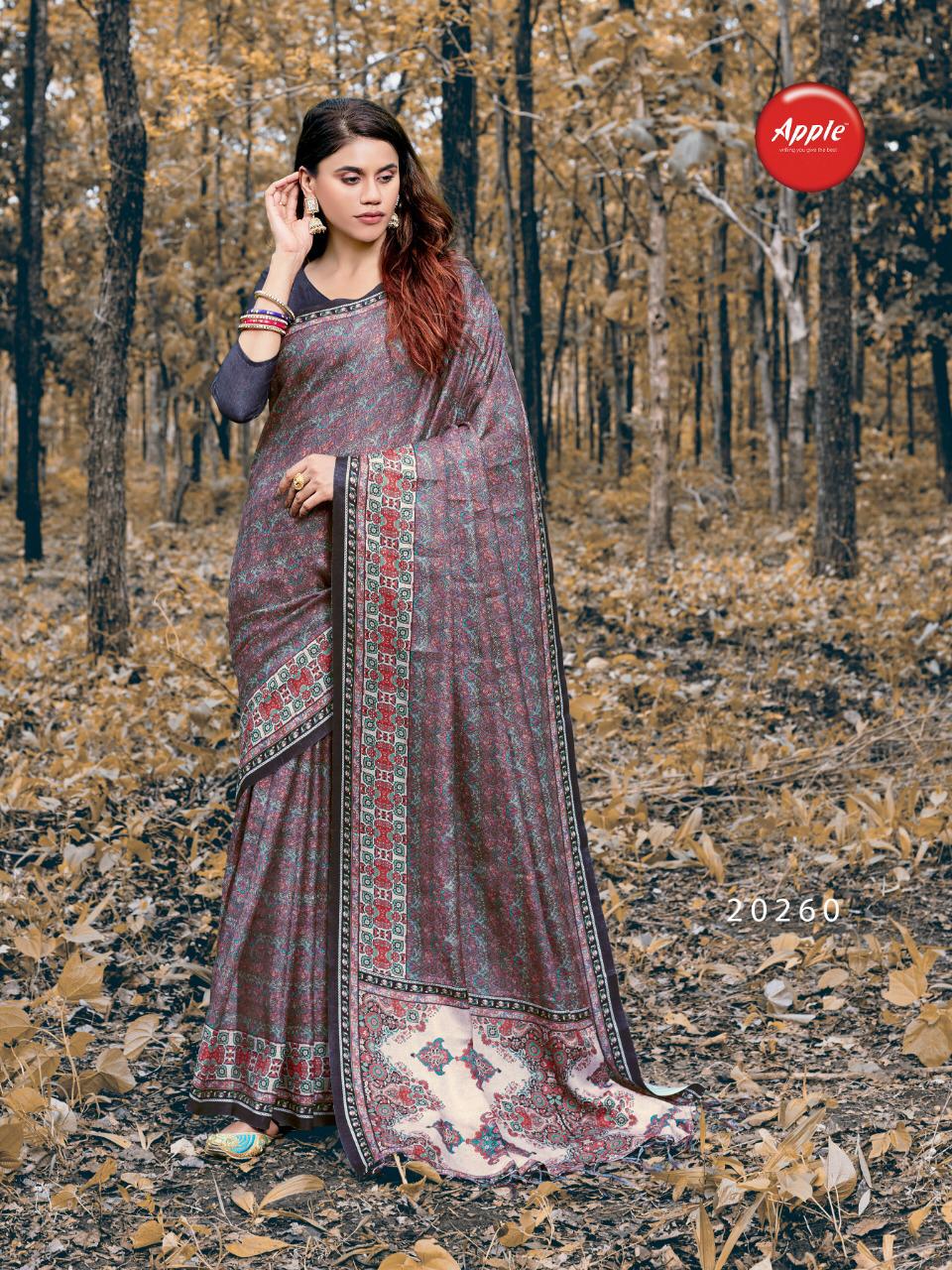 Kashmira Premium Vol 3 By Apple Silk Printed Sarees Wholesale Supplier And Trader India