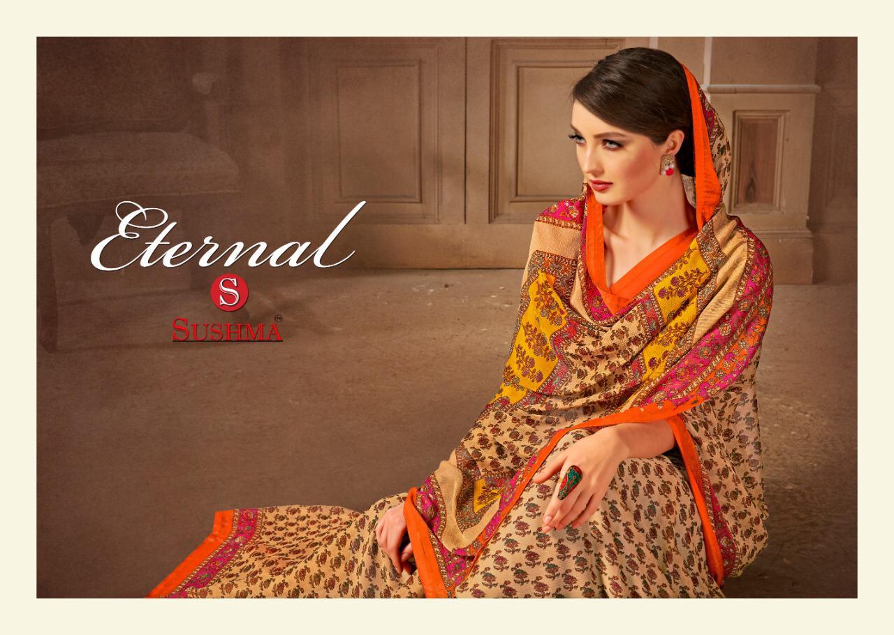 Eternal By Sushma Chiffon Sarees Wholesale Supplier And Trader Surat