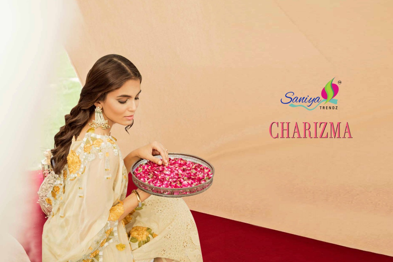 Charizma Unstitched  19 By Saaniya Trendz Cambric Cotton Dress Materials Wholesale Supplier India