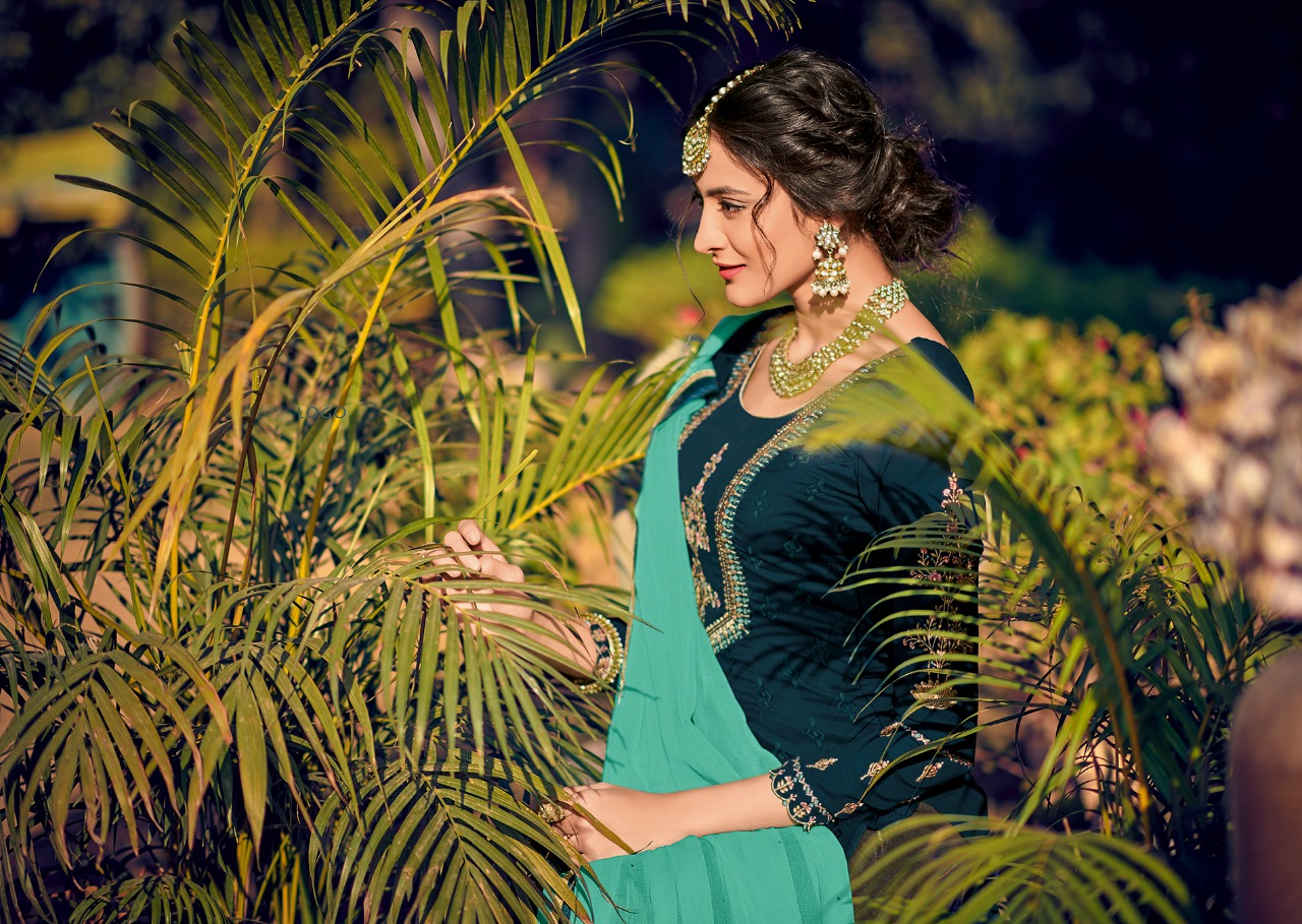 Zaina Vol 4 Kesari Trendz Designer Party Wear Suits Wholesale Supplier Surat