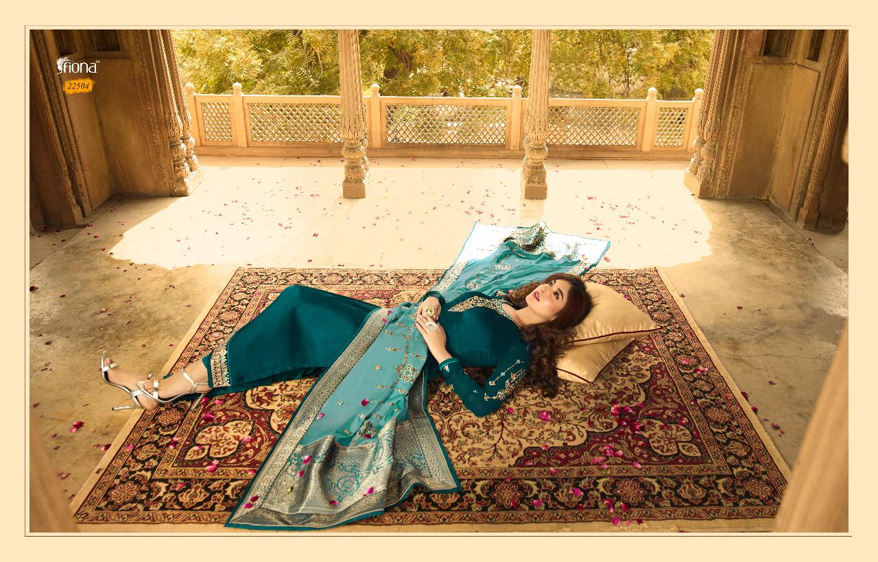 Fiona Kritika Heavy Dupatta Vol 9  Series 22501 To 22507 Designer Party Wear Suits Wholesale Supplie...