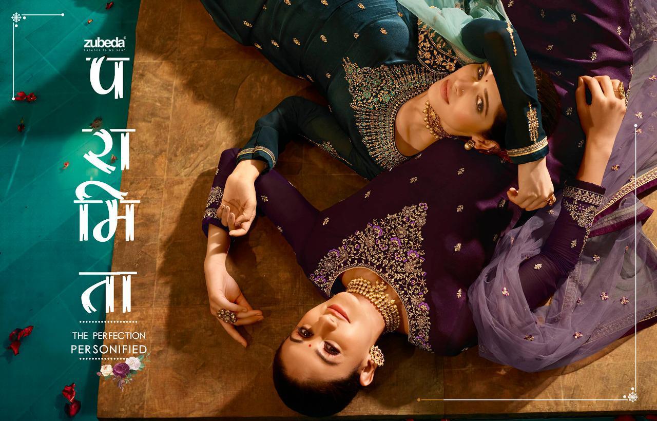 Sugandha By Zubeda Series 16801 To 16806 Designer Party Wear Suits Wholesale Supplier Gujarat