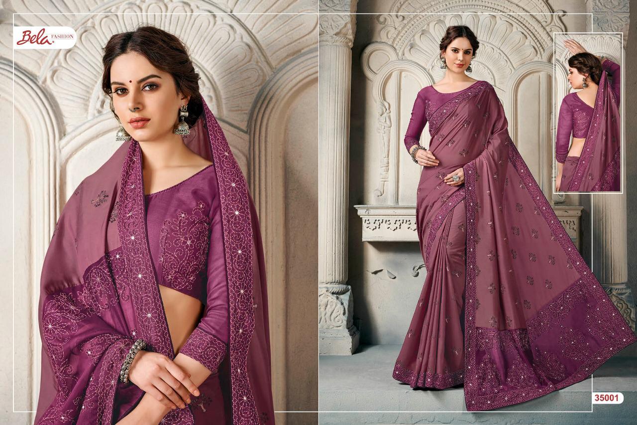 Senorita By Bela Series 35001 B  Fancy Designer Party Wear Sarees Wholesale Supplier Gujarat