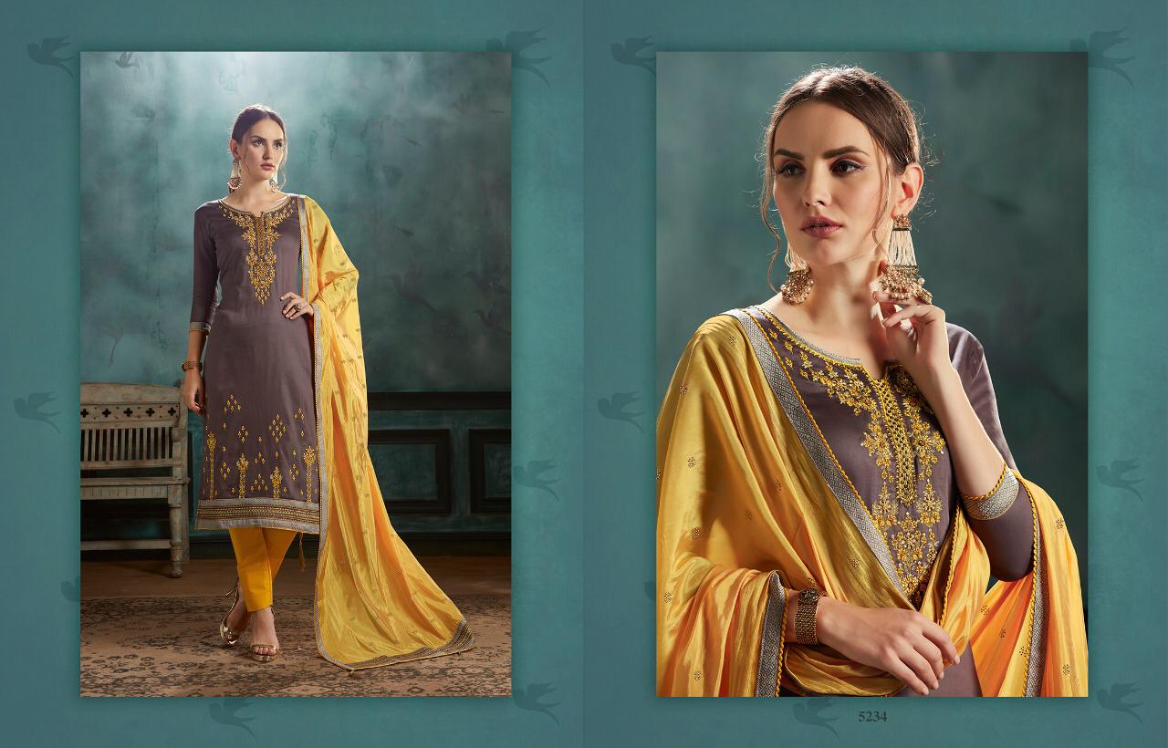 Silk Shine By Kessi Fabrics Jam Satin Suits Wholesale Supplier Nd Trader India