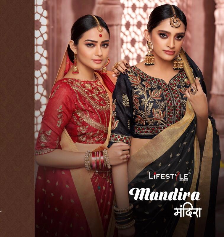 Mandira By Lifestyle Silk Designer Occasions Wear Sarees Wholesale Supplier Nd Dealer Gujarat
