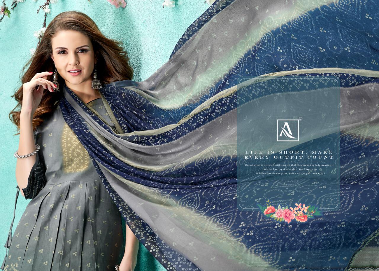 Palkhi By Alok Suit Bandhni Printed Suits Wholesale Supplier Nd Dealer India