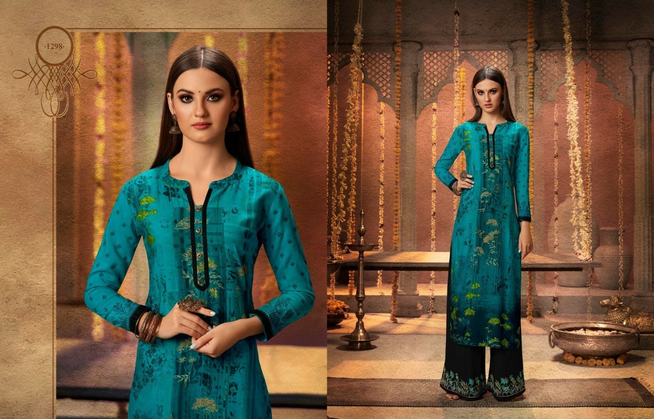 Chambor Vol 7 By Kajree Reyon Kurtis With Plazzo Wholesale Supplier India