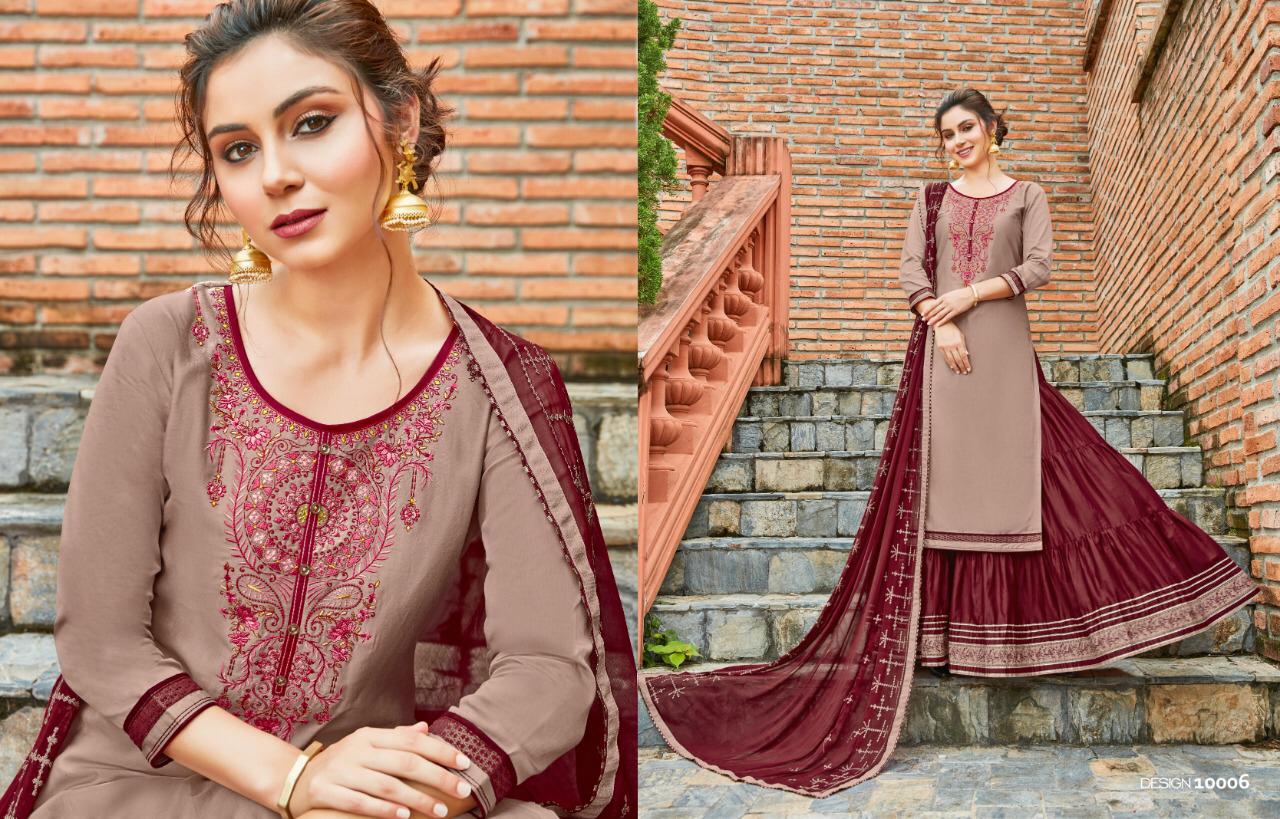 Rubby By Kalaroop Silk Cotton Ready To Wear Dress  Wholesale Supplier Surat