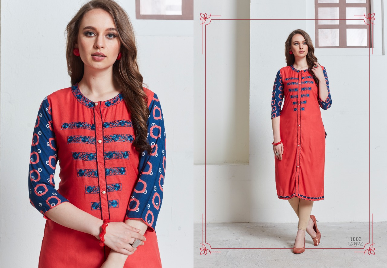 Lt Nitya Aashi Series 1001 To 1008 Designer Kurtis Wholesale Supplier Gujarat