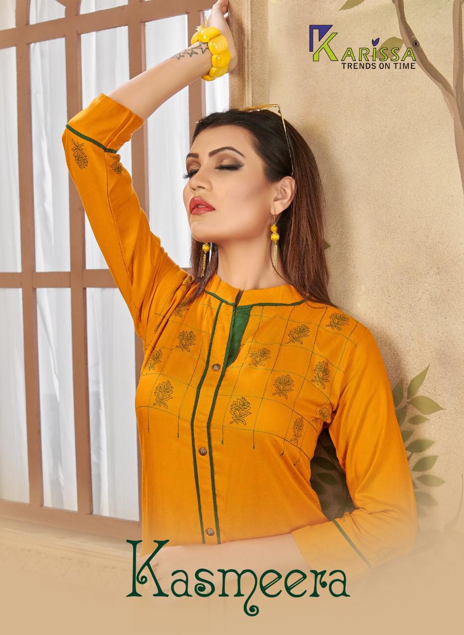Kasmeera By Karissa Reyon Kurtis With Plazzo Collection Supplier  India
