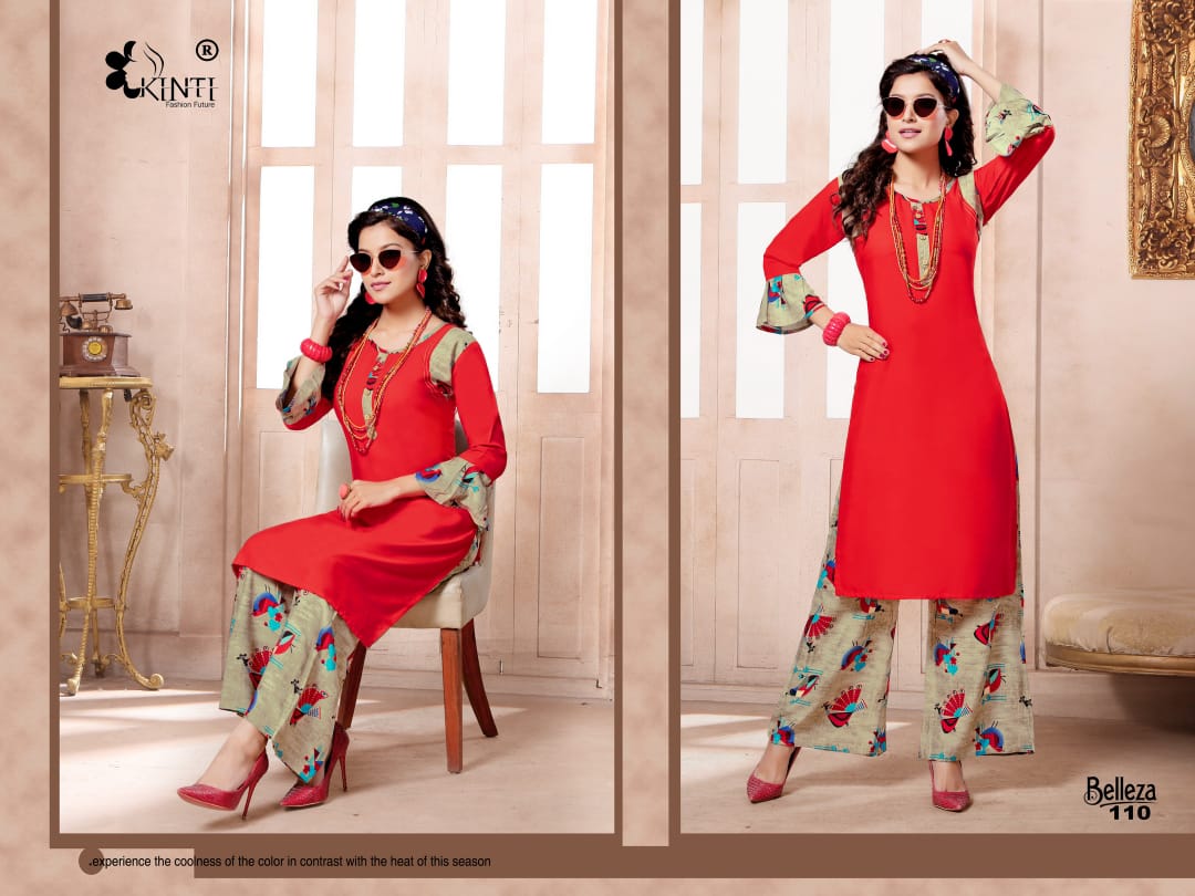 Belleza By Kinti Kurtis With Pant Wholesale Supplier Surat