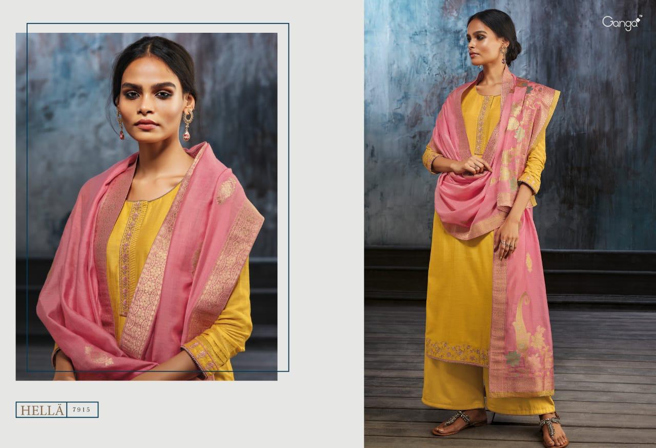 Hella By Ganga Series 7910 To 7915  Designer Party Wear Suits Wholesale Supplier Nd Dealer Gujarat