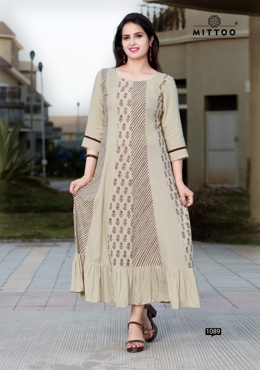 Cambridge By Mittoo Cotton Designer Party Wear Kurtis Wholesale Supplier Surat