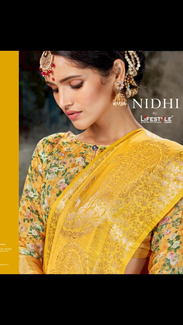 Nidhi By Lifestyle Linen Sarees Wholesale Supplier Nd Trader Gujarat