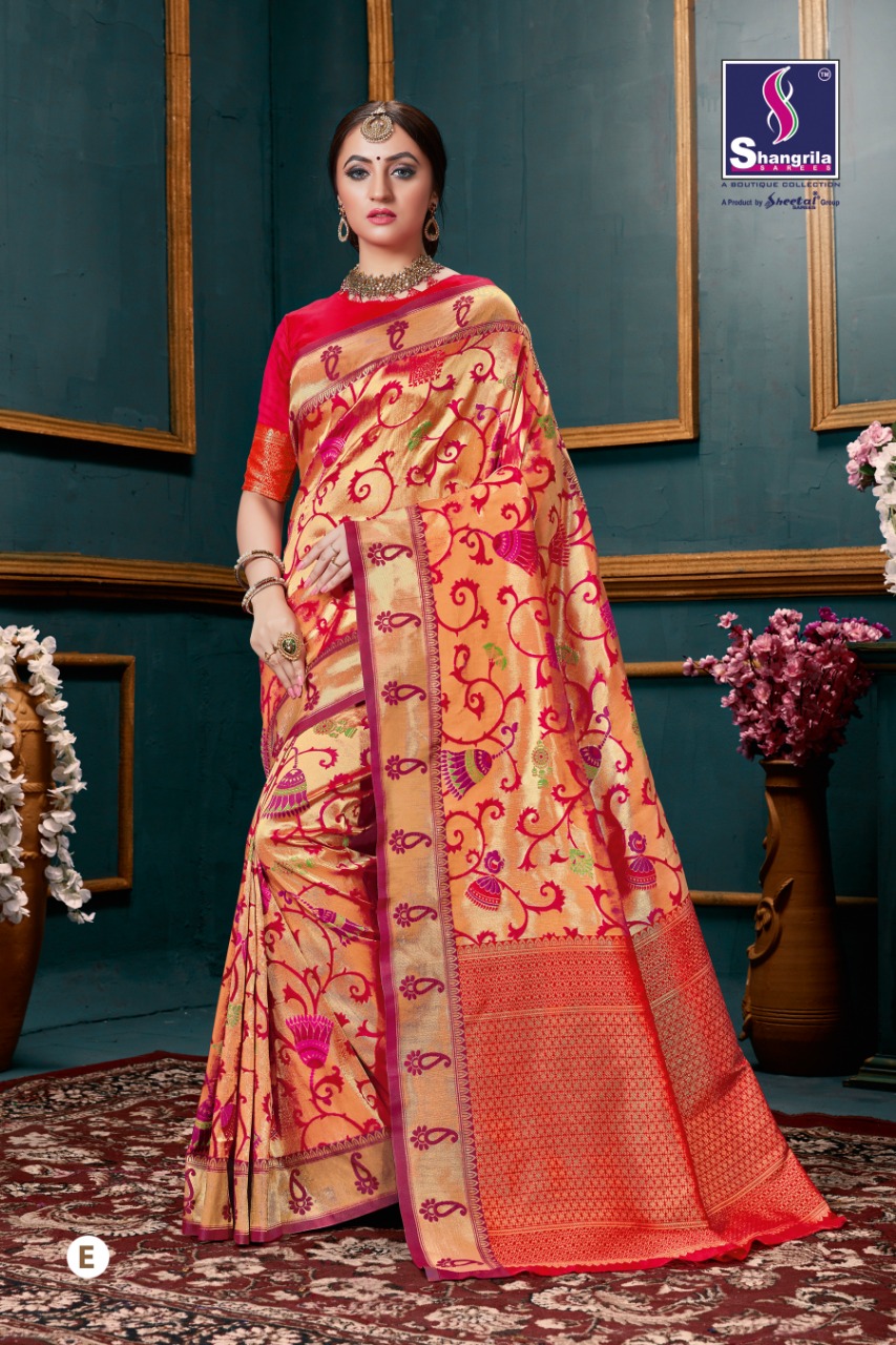 Shahstram Silk  By Shangrila Silk Designer Occasions Wear Sarees Wholesale Supplier Nd Dealer Gujara...