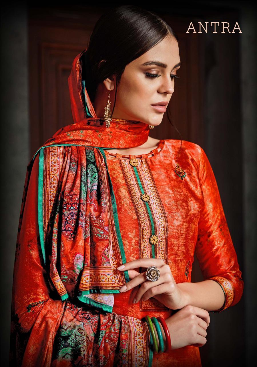 Antra By Saragam Prints Crepe Printed Suits Wholesale Supplier Surat