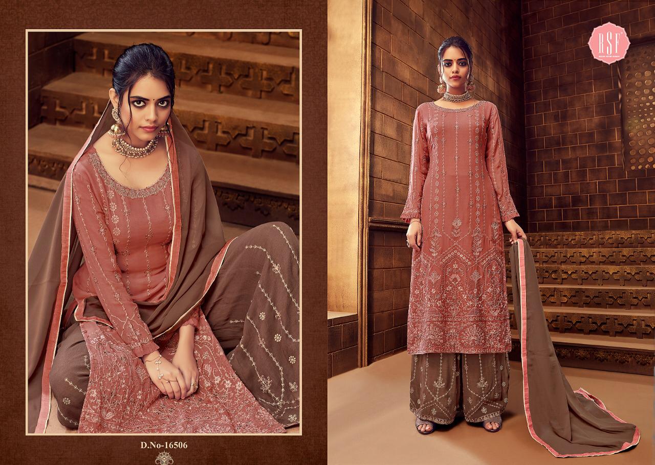 Marina By Rsf Georgette Embroidered Designer Suits Wholesale Supplier Nd Trader Surat