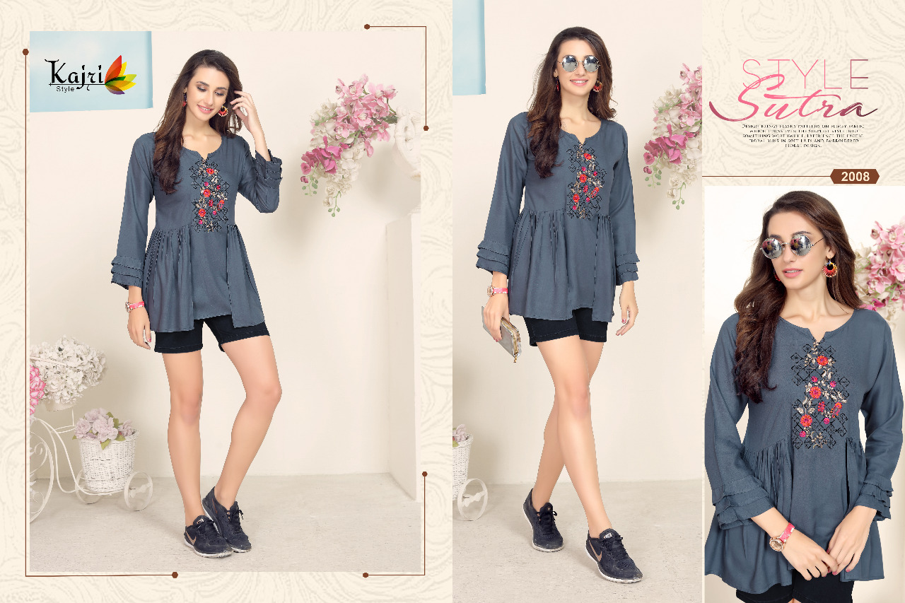 Preet Vol 2 By Kajri Style Reyon Tops Wholesale Supplier Nd Dealer Gujarat