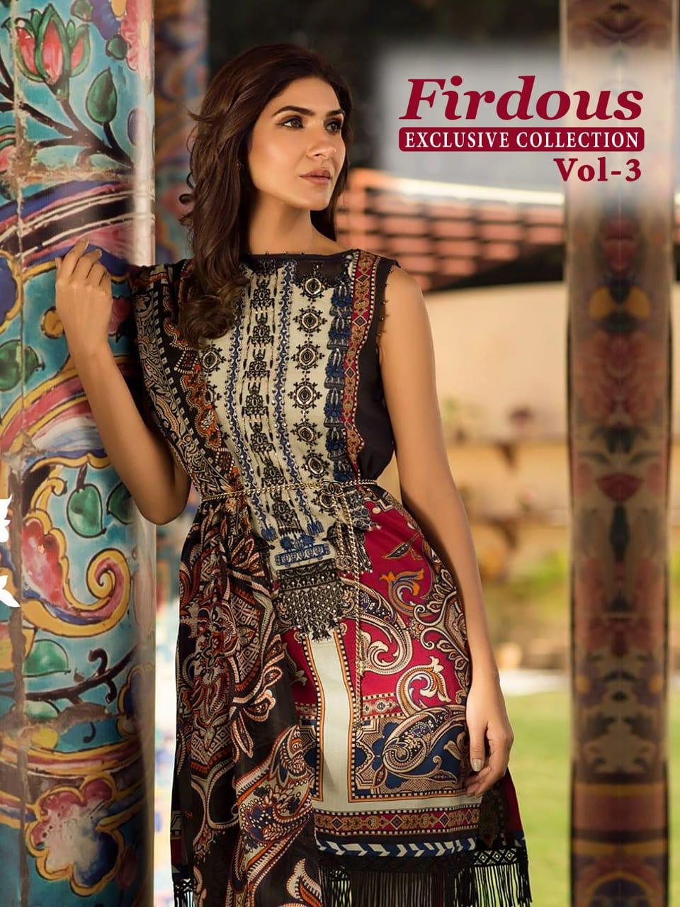 Firdous Exclusive Collection Vol 3 By Shree Fabs Cotton Printed Suits Wholesale Supplier And Dealer ...