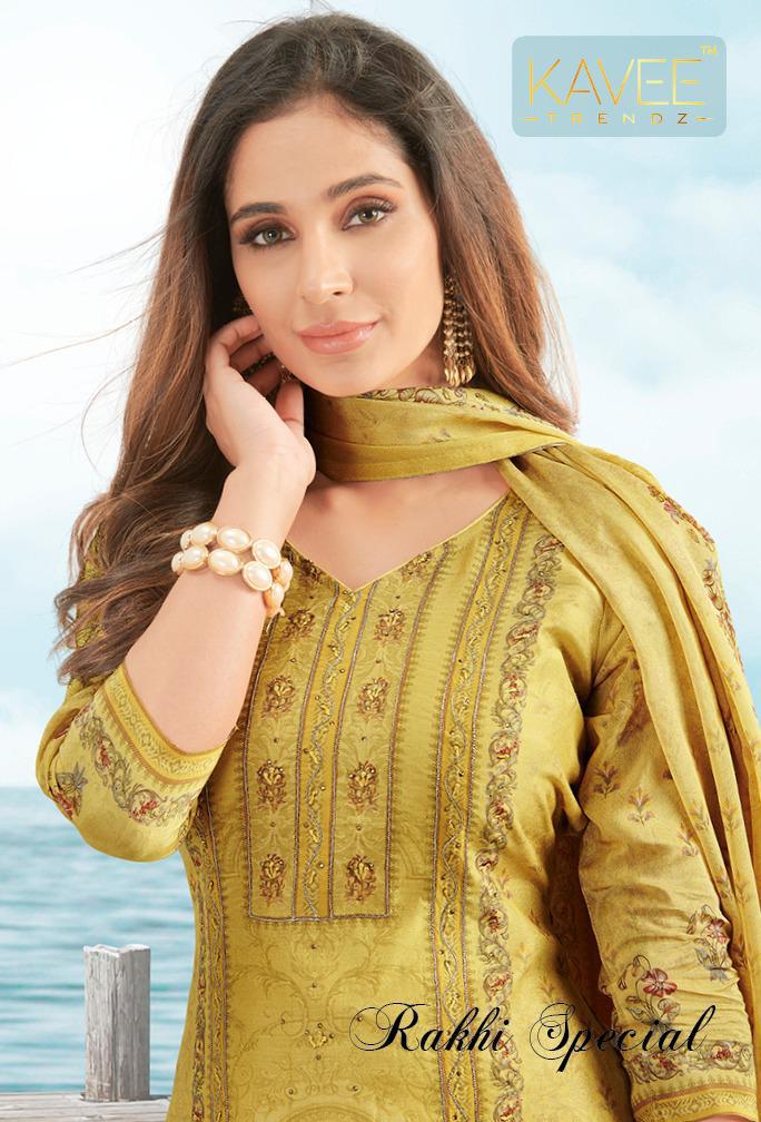 Rakhi Special By Kavee Trendz Viscous Printed Suits Wholesale Supplier Nd Dealer Gujarat