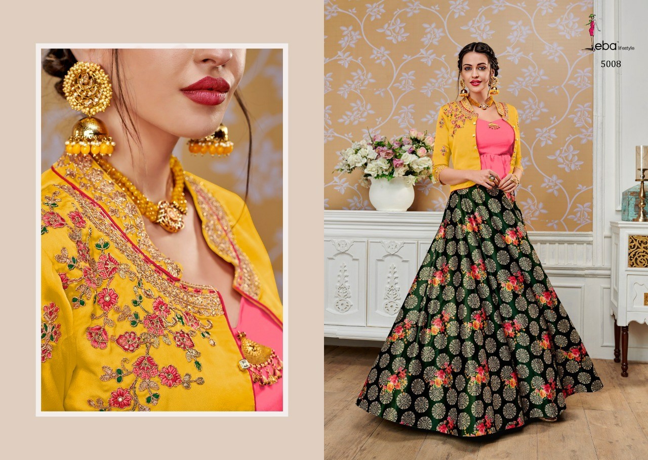 Western Vol 4 By Eba Lifestyle Series 5008 To 5011 Ready To Wear Indo Western Dresses Wholesale Supp...