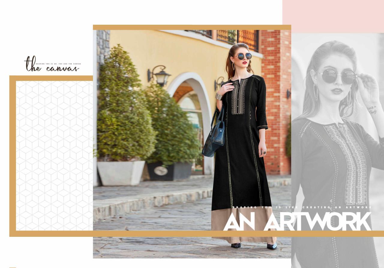 Star Walk Vol 2 By Rangoon Reyon Kurtis With Plazzo Wholesale Supplier Surat