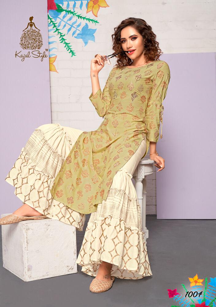 Fashion Label Vol 1 By Kajal Style Designer Kurtis With Plazzo Wholesale Supplier Surat