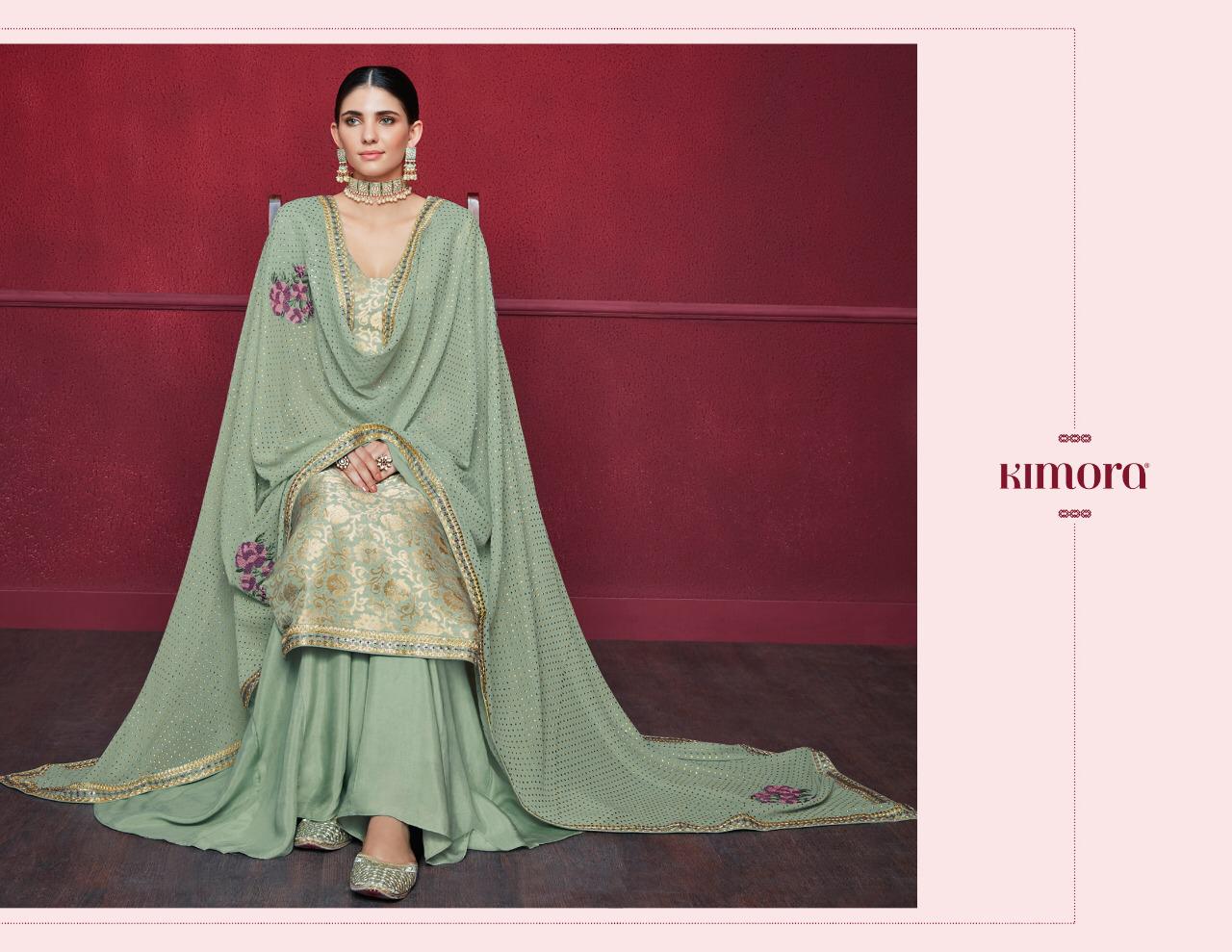 Kimora Vol 12 Series K 1201 To K 1208 Designer Party Wear Suits Wholesale Supplier Nd Dealer Gujarat