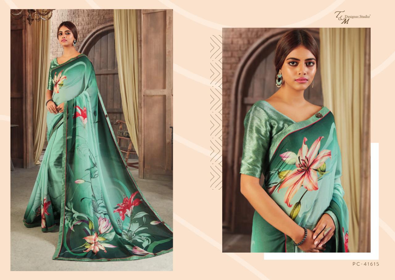 Panache Vol 16 By T And M Georgette Printed Sarees Wholesale Supplier Gujarat