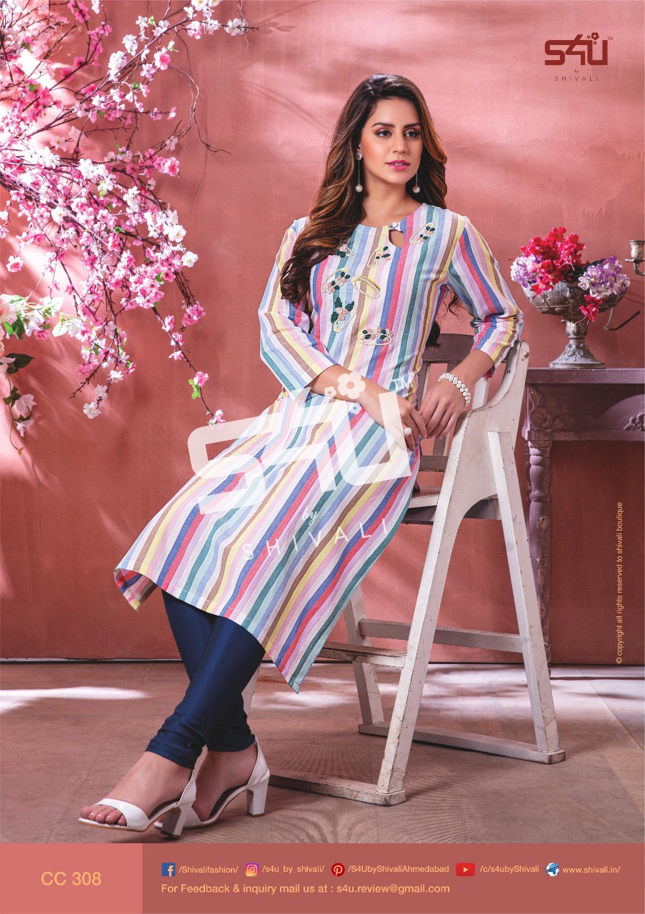 Cotton Candy Vol 3 By S4u Shivali Party Wear Kurtis Wholesale Supplier Surat