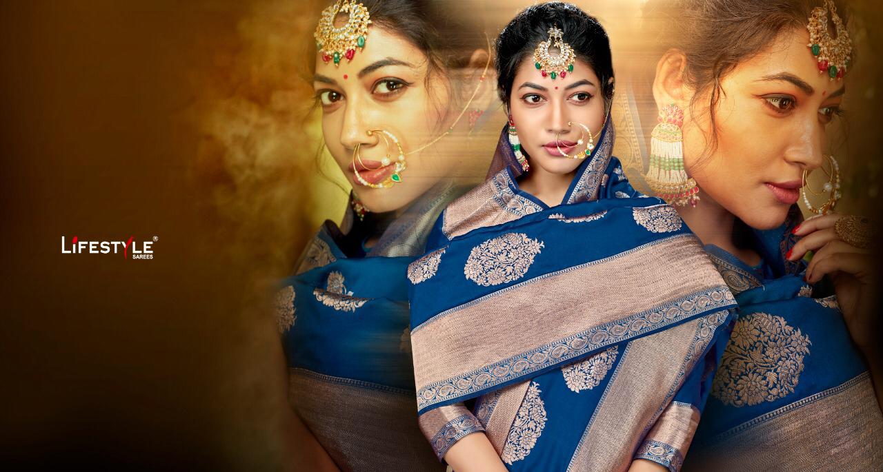 Surya By Lifestyle Silk Designer Occasions Wear Sarees Wholesale Supplier India