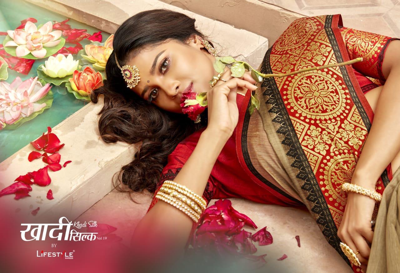 Khadi Silk  By Lifestyle Designer Occasions Wearsarees Wholesale Supplier Nd Dealer Gujarat
