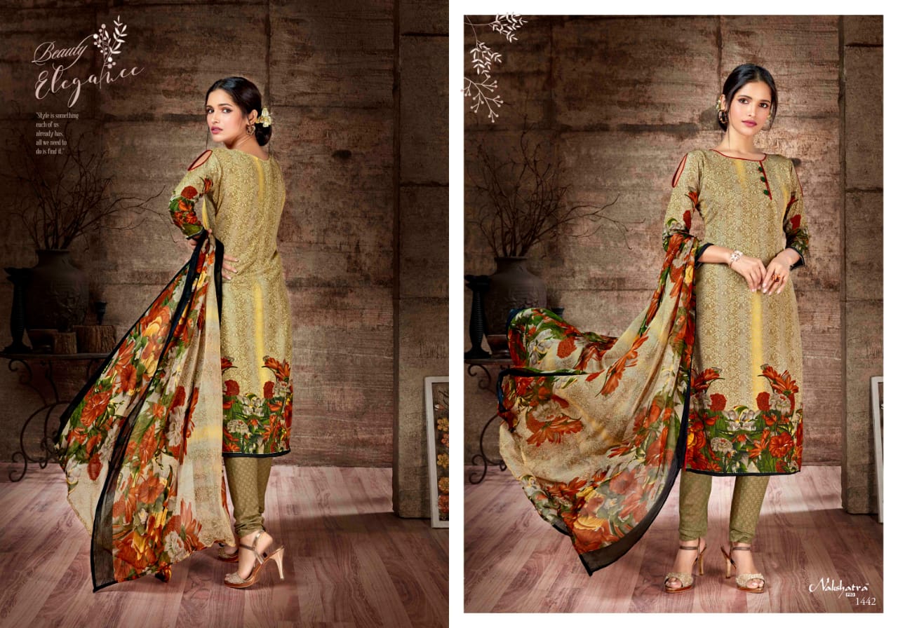 Nakshatra Pro Vol 41 By Anmol Tex Crepe Printed Suit Wholesale Supplier And Dealer Surat