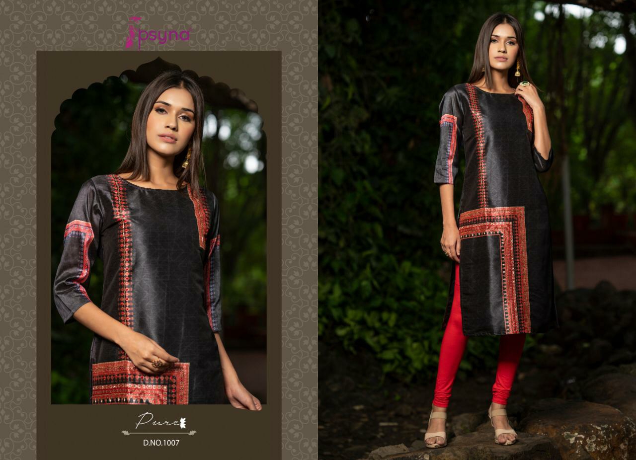 Pure By Pysna Silk Designer Kurtis Wholesale Supplier Nd Dealer Gujarat