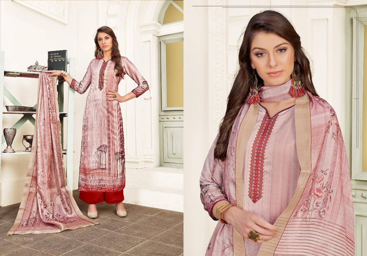 Vibha Vol 4 By Model Satin Printed Suits Wholesale Supplier Surat