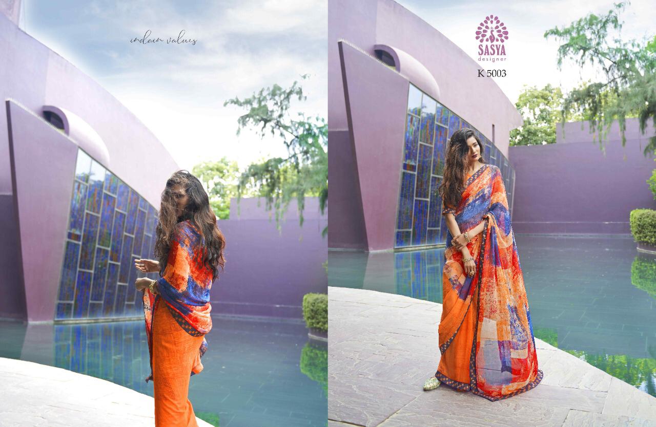 Sazana Hai By Sasya Georgette Sarees Wholesale Supplier Nd Trader Surat