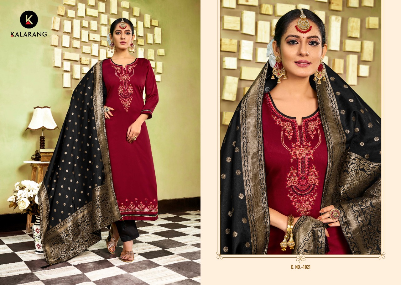 Avishkar Vol 4 By Kalarang Jam Silk Cotton Dress Materials Wholesale Supplier Surat