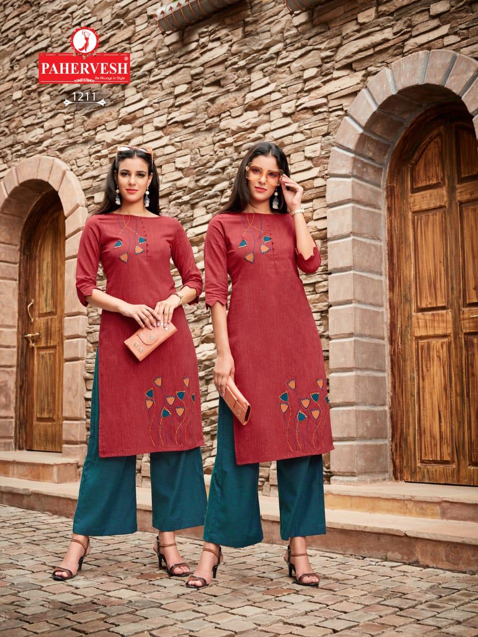 Chahat By Pahervesh Cotton Kurtis With Bottom Wholesale Supplier Nd Trader Gujarat