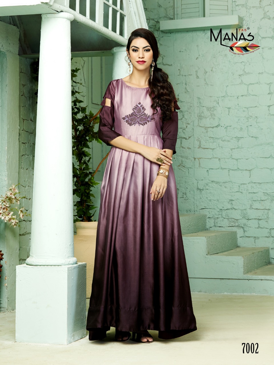 Zaira By Manas Fancy Silk Gown Wholesale Supplier Surat