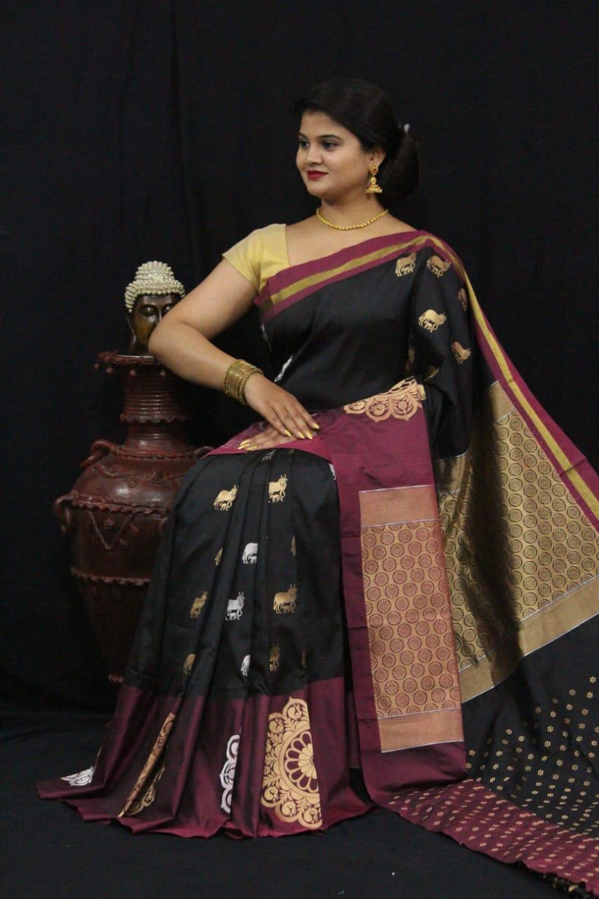 Pure Kanchipuram Soft Silk Non Catlogue Sarees By Nitya Nx