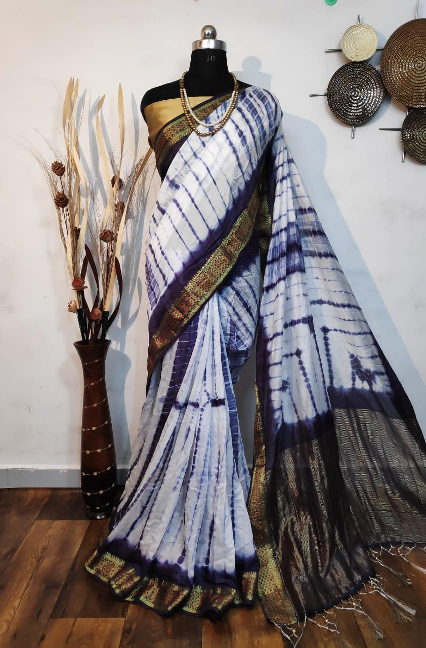 Handloom Cotton Saree Sibhori Print By Nityanx Wholesal Dealer Surat