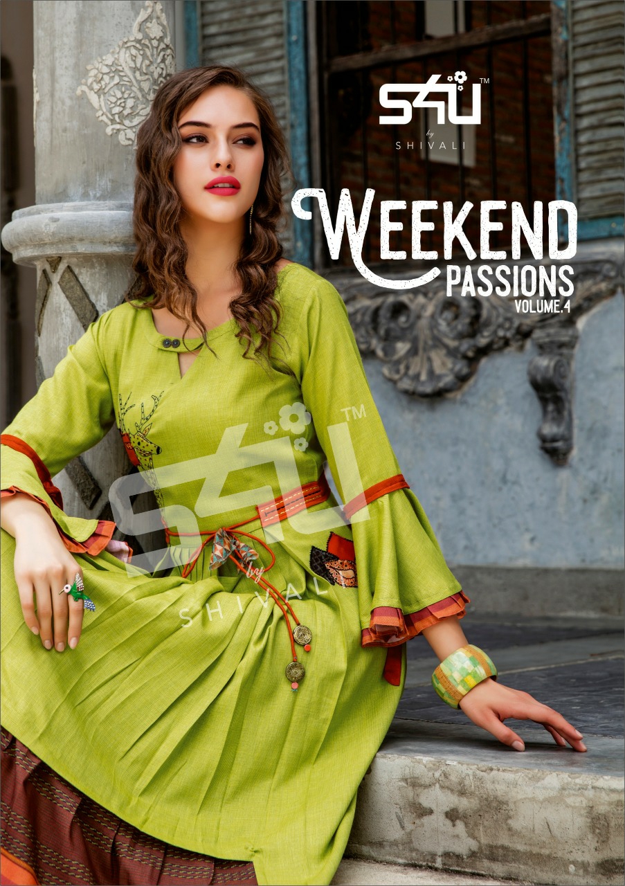 Weekend Passion By S4u Shivali Fancy Designer Party Wear Kurtis Wholesale Supplier Nd Dealer Gujarat