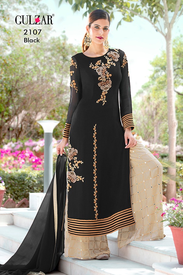 Gulzar 2107 Super Hit Colours Designer Party Wear Suits Wholesale Supplier Gujarat