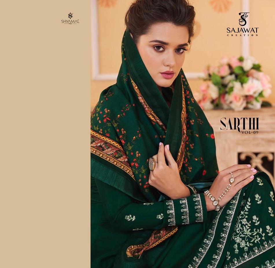 Sarthi Vol 9 By Sajawat Creation Series 761 To 765 Ready To Wear Suits Wholesale Supplier Gujarat
