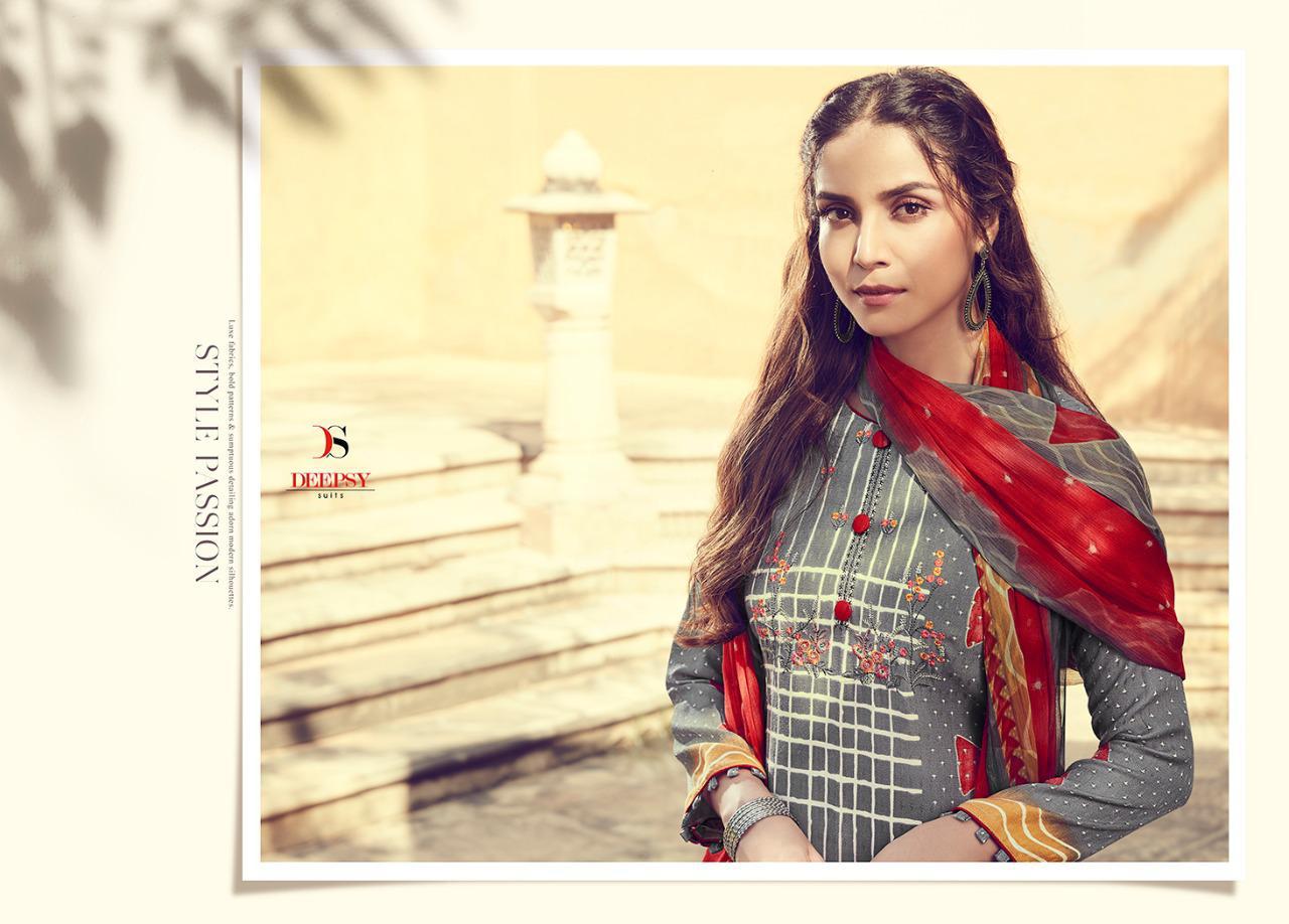 Kaarwan By Deepsy Series 4900q To 49008 Pashmina Printed Dress Materials Wholesale Supplier India