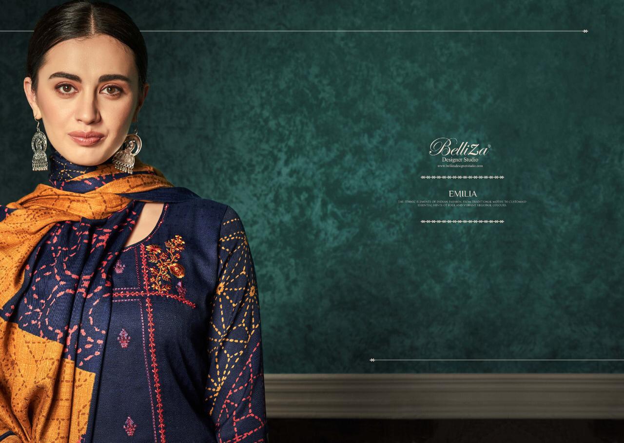Emilia By Belliza Designer Studio Pashmina Suits Wholesale Supplier And Dealer Surat