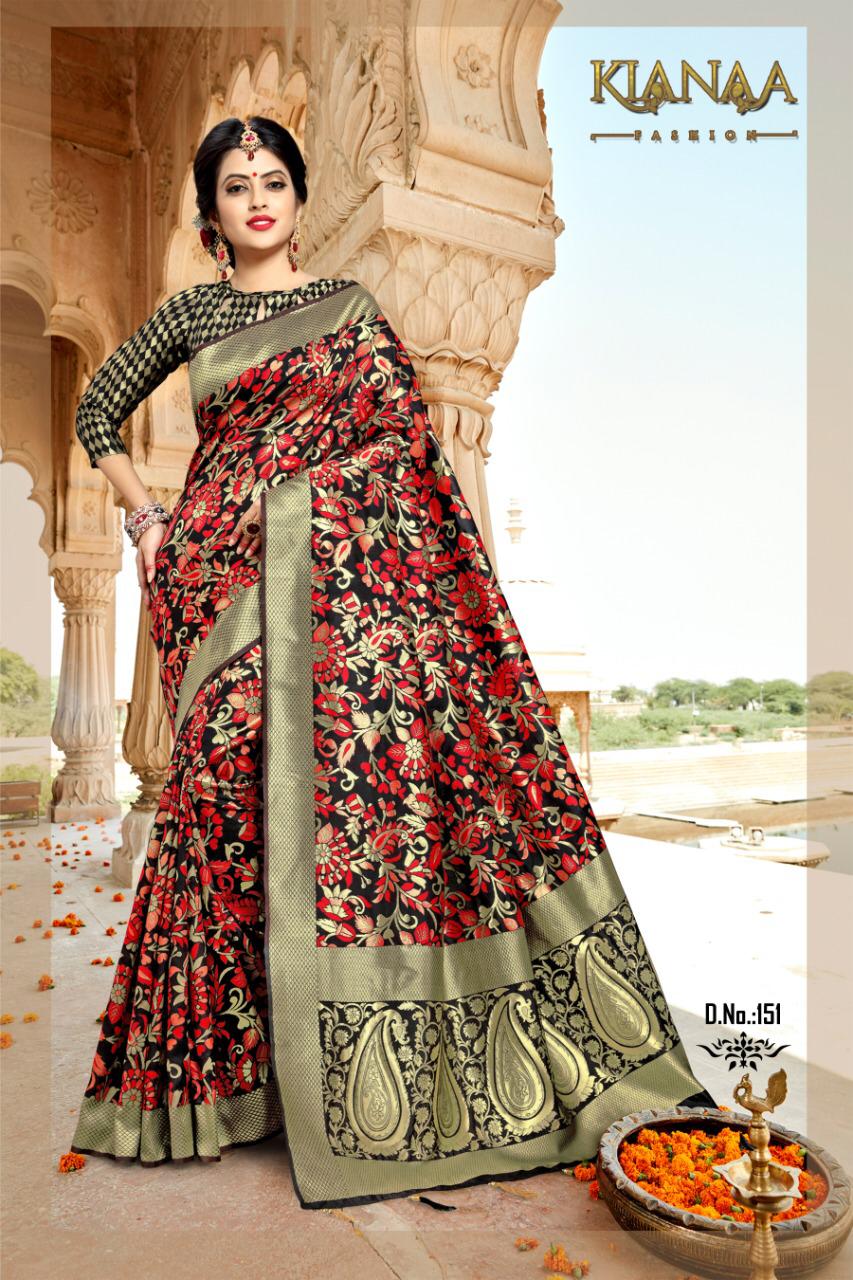 Pranali By Kiaana Sarees Series 146 To 155 Silk Sarees Wholesale Supplier Gujarat