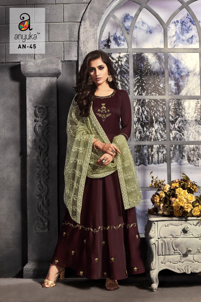 Anyuka Series An 40 To An 47 Desinger Ready To Wear Dresses Wholesale Supplier And Dealer Surat