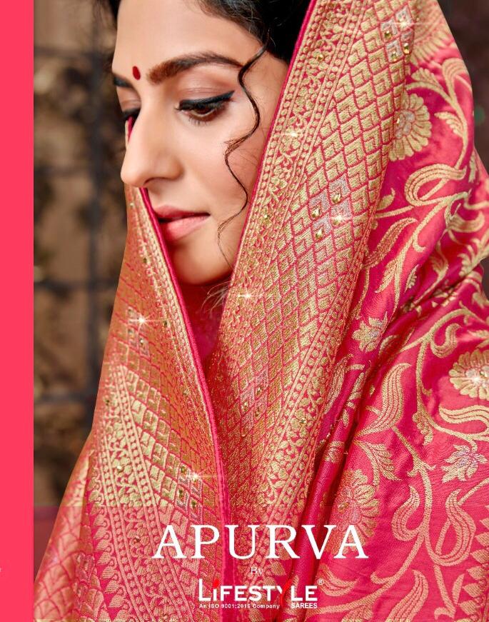 Apurva By Lifestyle Series 64101 To 64106 Silk Designer Occasion Wear Sarees Wholesale Supplier Guja...