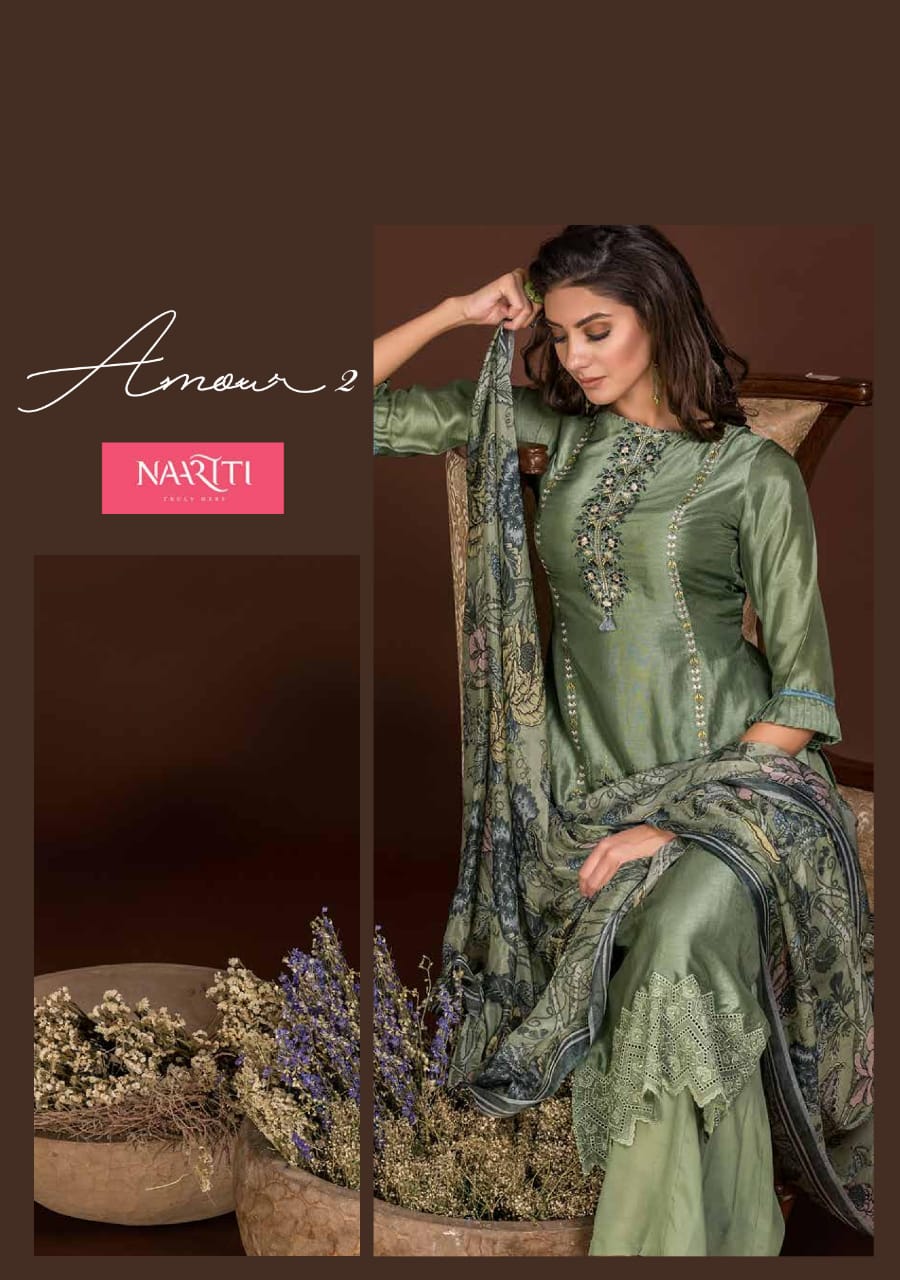 Naariti Amour 2 Series 2430 To 2435 Designer Party Wear Suits Wholesale Supplier Nd Dealer Gujarat